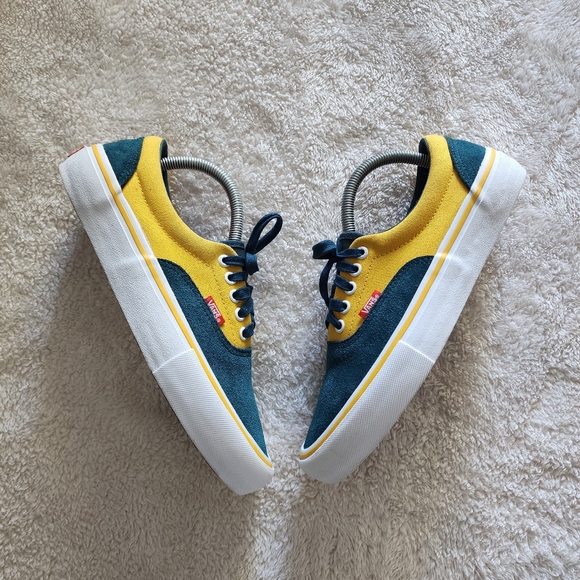 Vans Era Pro, Men's Size 8, GUC - (Prime) Atlantic/Gold - Picture 8 of 9